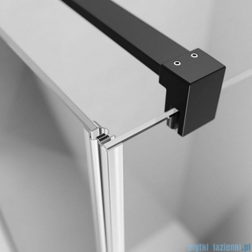 Radaway Nes Black Kds II kabina 120x80cm prawa czarny mat/szkło przejrzyste 10033120-54-01R/10040080-54-01