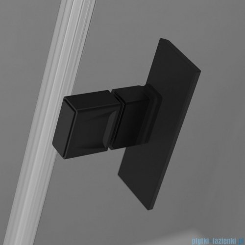 Radaway Nes 8 Black Kdj I Factory kabina 80x75cm lewa czarny mat/szkło przejrzyste 10072080-54-55L/10089075-54-55