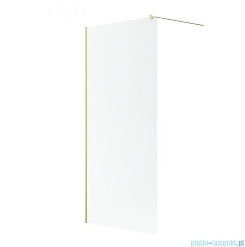 Radaway Modo New II Brushed Light Gold kabina Walk-in 95x200 szczotkowane jasne złoto szkło przejrzyste 389095-98-01