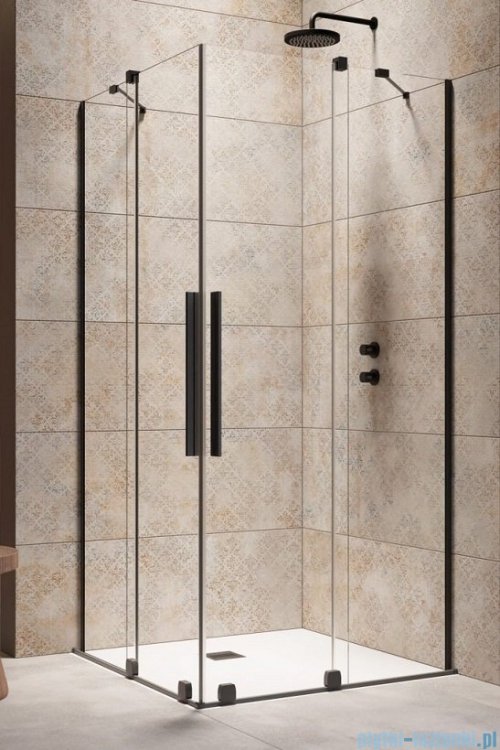 Radaway Furo Black KDD kabina 120x110cm szkło przejrzyste 10105120-54-01L/10105110-54-01R