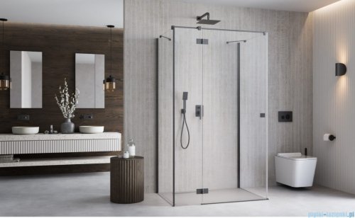 Radaway Essenza Brushed GunMetal Kdj+S kabina 100x100x100cm lewa szczotkowany grafit 1384052-01-01/1385022-92-01L/1384052-01-01