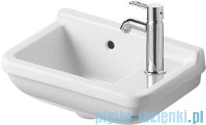 Duravit Starck 3 umywalka z przelewem z półką na baterię 400x260 mm 075140 00 00