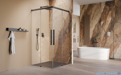Radaway Idea 8 QL Black Kdd kabina 90x110cm szkło przejrzyste 10590090-54-01L/10590110-54-01R