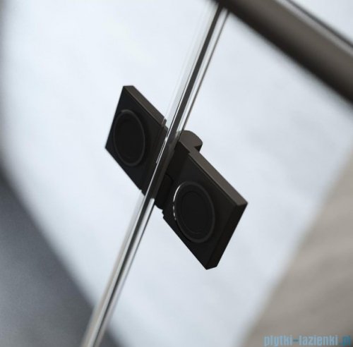 Radaway Essenza New Black DWJS drzwi wnękowe 130cm prawe szkło przejrzyste Montaż na posadzce, bez progu, bez listwy, ShowerGuard, UltraClear