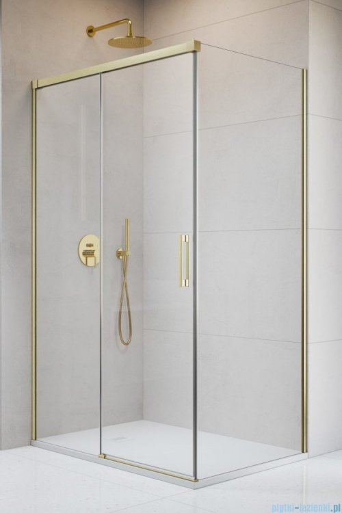 Radaway Idea 8 Kdj Brushed Gold kabina 130x80cm lewa szczotkowane złoto 10340670-99-01L/10350603-01-01/10360080-01-01R