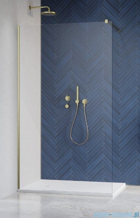 Radaway Modo New II Brushed Gold kabina Walk-in 65x200  szczotkowane złoto 389065-99-01
