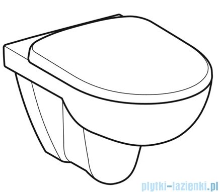 Geberit Selnova Zestaw miski wiszącej Rimfree z deską sedesową wolnoopadajacą 501751001