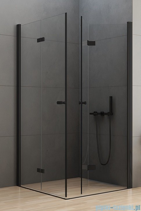 New Trendy New Soleo Black 70x80x195 cm kabina prostokątna przejrzyste D-0233A/D-0238A