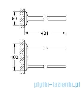 Grohe Allure Brilliant wieszak na ręcznik 40496000