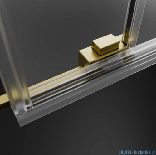 Radaway Idea 6 DWJ Brushed Light Gold drzwi wnękowe 100cm lewe szczotkowane jasne złoto 387014-98-01L