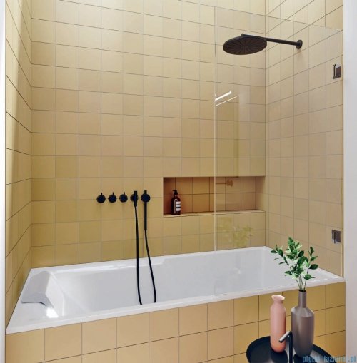 Riho Still Shower LED wanna prostokątna z oświetleniem 180x80cm + syfon B103003005