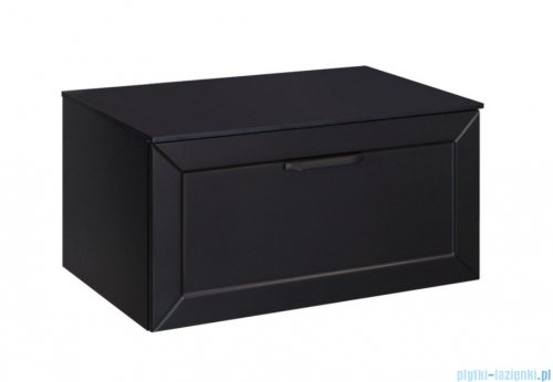 Besco Dexa szafka podumywalkowa 80x50x40cm czarna, uchwyt czarny SUD-854-CC