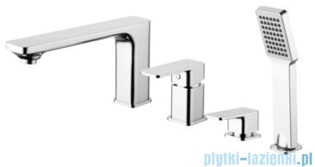 Omnires Apure bateria wannowa 4-otworowa kompletna chrom AP2232CR