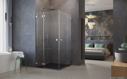 Radaway Essenza Pro Brushed Nickel Kdd kabina 80x90cm szczotkowany nikiel 10096080-91-01L/10096090-91-01R