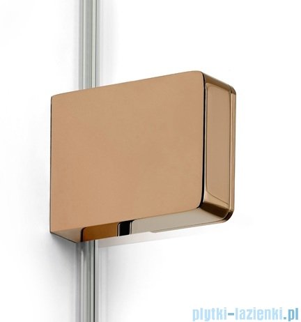 New Trendy Eventa Copper Shine kabina prysznicowa kwadratowa 80x80x200 cm lewa przejrzyste miedź połysk EXK-6371