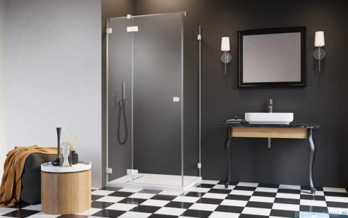 Radaway Essenza Pro White Kdj kabina 90x90cm lewa szkło przejrzyste 10097090-04-01L/10098090-01-01