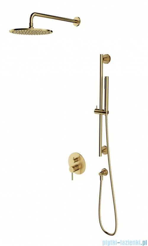 Omnires Y System prysznicowy podtynkowy, 2-wyjściowy mosiądz szczotkowany SYSY47BSB