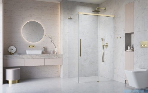 Radaway Idea 8 QL Kdj Brushed Gold kabina 110x90cm prawa szczotkowane złoto 10550567-99-01R/10350503-01-01/10360090-01-01L
