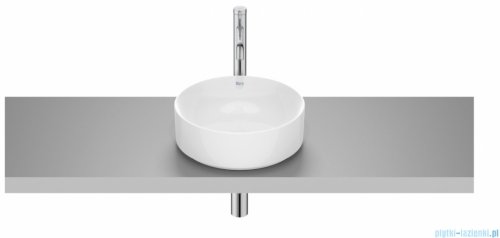 Roca FINECERAMIC umywalka nablatowa Round 37x37 biała A32768J000