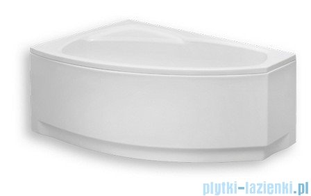 Polimat Frida wanna asymetryczna 140x80 lewa + obudowa + syfon
