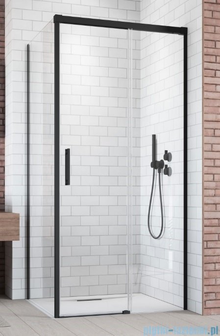 Radaway Idea Black Kdj ścianka boczna 80cm lewa szkło przejrzyste 387051-54-01L