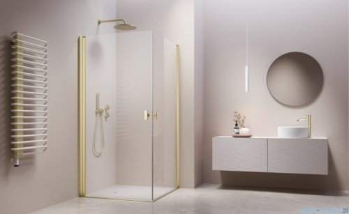 Radaway Nes 6 Kdd I Brushed Light Gold kabina 80x80cm szczotkowane jasne złoto 10021080-98-01L/10021080-98-01R