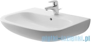 Duravit D-Code umywalka z przelewem z otworem na baterię 650x500 mm 231065 00 002