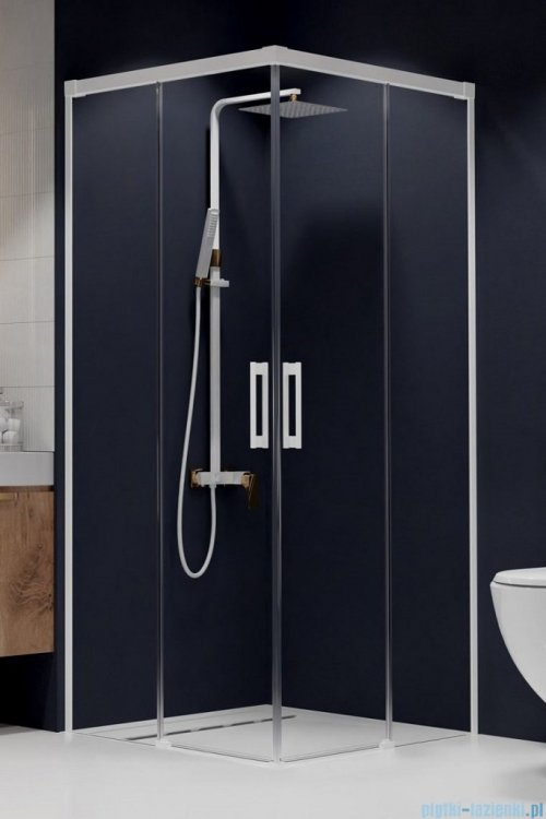 Radaway Idea White Kdd kabina 110x90cm szkło przejrzyste 387063-04-01L/387060-04-01R