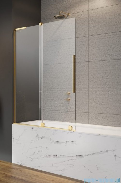 Radaway Furo SL Gold PND II parawan nawannowy 120cm lewy złoty połysk/przejrzyste 10309638-09-01L/10112594-01-01