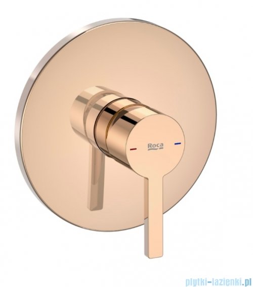 Roca Naia bateria prysznicowa podtynkowa Rose Gold EVERLUX-PVD A5A2B96RG0