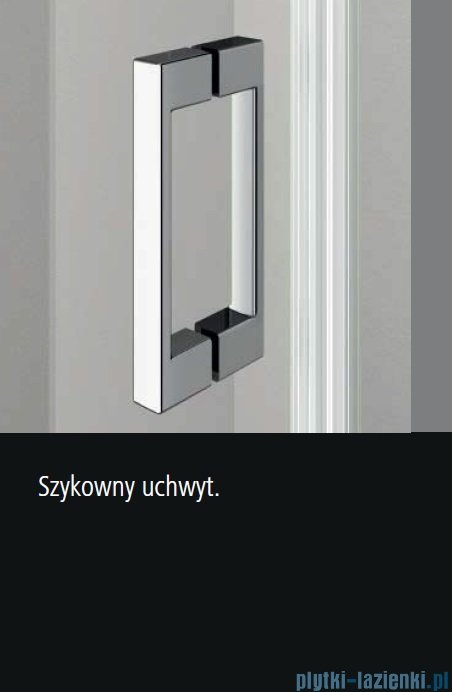 Kermi Osia Kabina prysznicowa wejście narożne, lewa, szkło przezroczyste 80x80 cm OSESL08020VPK/OSESR08020VPK