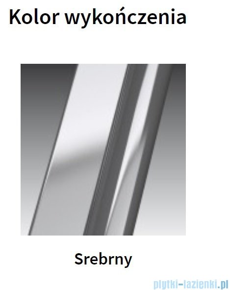 Novellini Glax 3 kabina standard 100x80 lewa srebrny GL3A109SM-1B