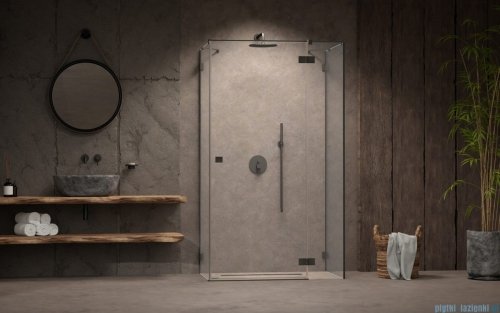 Radaway Essenza Pro Brushed GunMetal Kdj+S kabina 80x90x80cm prawa szczotkowany grafit 10097390-92-01R/10098080-01-01/10098080-01-01
