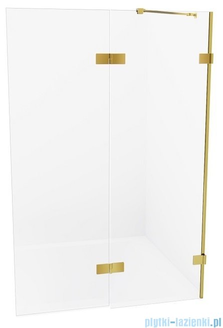 New Trendy Avexa Gold parawan nawannowy 2-częściowy 110x150 cm prawy przejrzyste EXK-2013