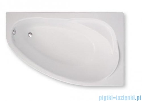 Polimat Marea wanna asymetryczna 160x100 prawa + obudowa + syfon 00532/00533/19975