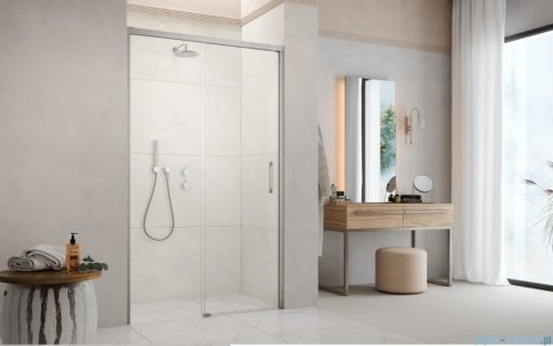 Radaway Idea DWJ Brushed Nickel drzwi wnękowe 160cm lewe szczotkowany nikiel 387020-91-01L