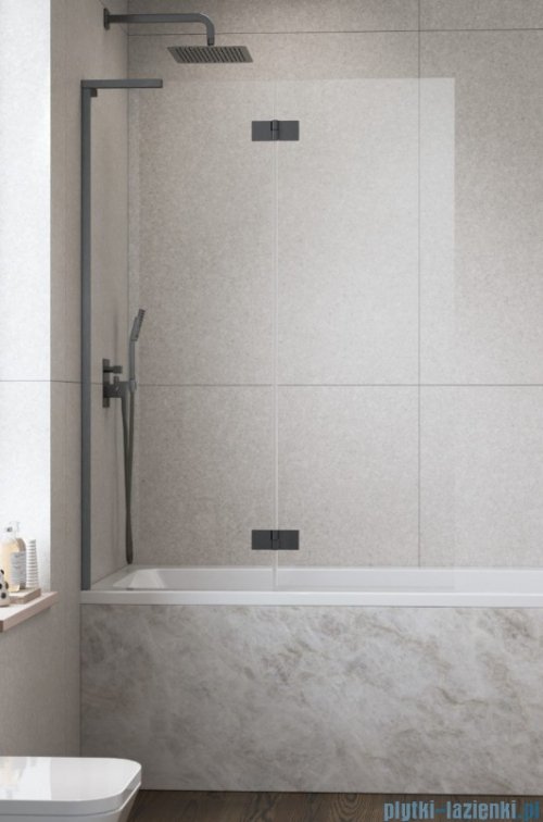 Radaway Essenza 8 SL Brushed GunMetal PND II parawan nawannowy 140cm lewy szczotkowany grafit/przejrzyste 10500140-92-01L