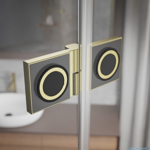 Radaway Essenza Pro Brushed Gold Kdj kabina 110x90cm prawa szczotkowane złoto 10097110-99-01R/10098090-01-01