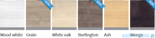 Novellini Nexis kabina prysznicowa z hydromasażem 100x80 prawa wood white NEXA109DM5-1KA