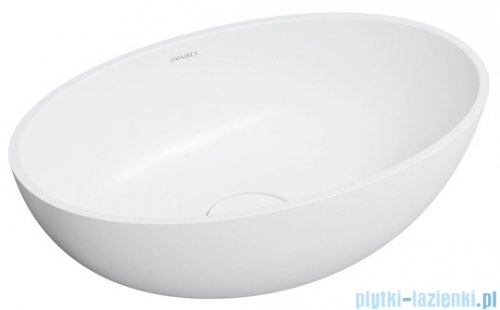 Omnires Shell M+ umywalka nablatowa 50x32 cm biały mat SHELL500UNBM