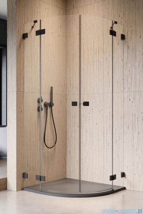 Radaway Essenza Pro Black Pdd kabina 100x90cm czarny mat/szkło przejrzyste 10095100-54-01L/10095090-54-01R
