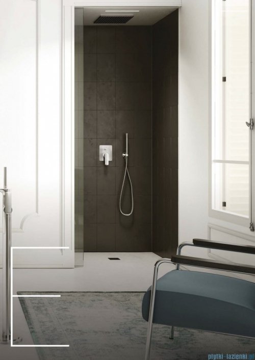 Kohlman Experience zestaw prysznicowy chrom z deszczownicą R40 QW210ER40