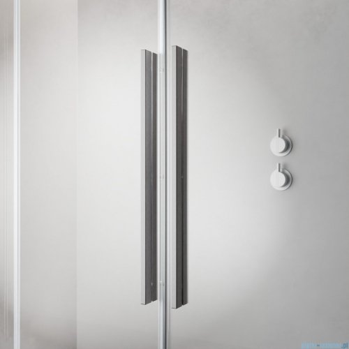 Radaway Furo Brushed Nickel PND II parawan nawannowy 110cm prawy szczotkowany nikiel 10109588-91-01R/10112544-01-01