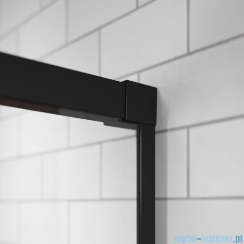 Radaway Idea Black Dwd drzwi wnękowe 160cm czarny mat/szkło przejrzyste 387126-54-01