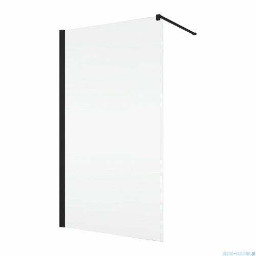 Ronal ANNEA ANT1 Black Line Ścianka wolnostojąca Walk-in 80x200 cm z profilem przyściennym czarny mat ANT108000607