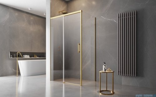 Radaway Idea Gold Kdj kabina 150x75cm lewa złoty połysk/szkło przejrzyste 387045-09-01L/387049-09-01R