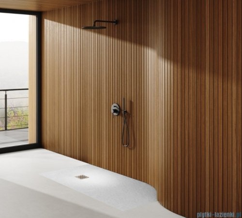 Schedpol Kalait White Stone brodzik prostokątny + syfon 80x120cm 3.3108/B/ST-M2