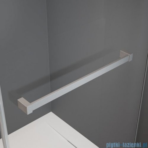 Radaway Essenza 8 Brushed Nickel Dwj drzwi wnękowe 80cm lewe szczotkowany nikiel/szkło przejrzyste 10480512-01-01L/10460237-91-01L