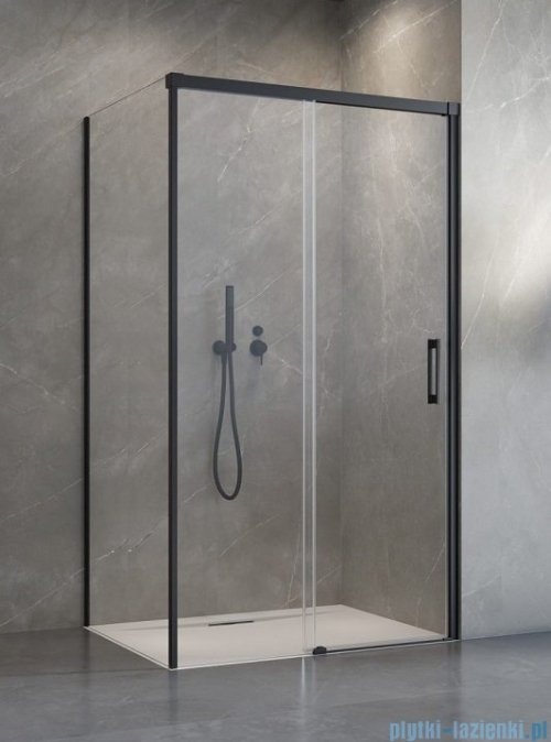 Radaway Idea Black Kds kabina prysznicowa 150x110 prawa czarny mat/szkło przejrzyste 10115150-54-01R/10117110-01-01