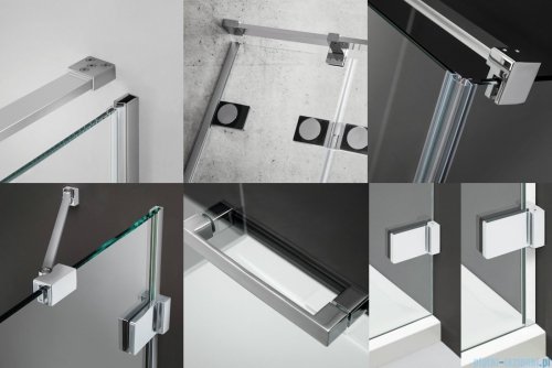 Radaway Euphoria KDJ P Kabina przyścienna 100x75x100 prawa szkło przejrzyste 383612-01R/383240-01R/383032-01/383058-01